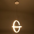 ALICE  Κρεμαστό Φωτιστικό Οροφής Design LED CCT 20W 2400lm 300° AC 220-240V - Εναλλαγή Φωτισμού μέσω Διακόπτη On/Off All In One Ψυχρό 6000k+Φυσικό 4500k+Θερμό 2700k Μ25 x Π22 x Υ25cm - Λευκό