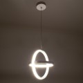 ALICE  Κρεμαστό Φωτιστικό Οροφής Design LED CCT 20W 2400lm 300° AC 220-240V - Εναλλαγή Φωτισμού μέσω Διακόπτη On/Off All In One Ψυχρό 6000k+Φυσικό 4500k+Θερμό 2700k Μ25 x Π22 x Υ25cm - Λευκό