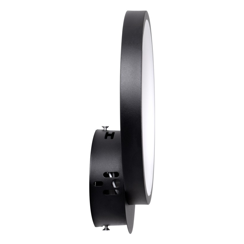 GLOBOSTAR® TED  Μοντέρνο Φωτιστικό Τοίχου - Απλίκα LED 9W 1080lm 300° AC 220-240V IP20 Ρυθμιζόμενο Λευκό CCT με On/Off 2700K/4500K/6000K - Lumileds SMD Chip - Μαύρο Ματ - Μ20 x Π5.5 x Υ23cm