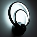 FREDDIE  Φωτιστικό Τοίχου - Απλίκα Design LED CCT 15W 1800lm 300° AC 220-240V - Εναλλαγή Φωτισμού μέσω Διακόπτη On/Off All In One Ψυχρό 6000k+Φυσικό 4500k+Θερμό 2700k Μ20 x Π7.5 x Υ25cm - Μαύρο