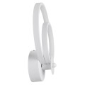 FREDDIE  Φωτιστικό Τοίχου - Απλίκα Design LED CCT 15W 1800lm 300° AC 220-240V - Εναλλαγή Φωτισμού μέσω Διακόπτη On/Off All In One Ψυχρό 6000k+Φυσικό 4500k+Θερμό 2700k Μ20 x Π7.5 x Υ25cm - Λευκό