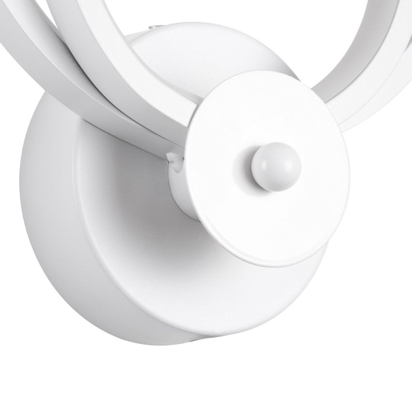 FREDDIE  Φωτιστικό Τοίχου - Απλίκα Design LED CCT 15W 1800lm 300° AC 220-240V - Εναλλαγή Φωτισμού μέσω Διακόπτη On/Off All In One Ψυχρό 6000k+Φυσικό 4500k+Θερμό 2700k Μ20 x Π7.5 x Υ25cm - Λευκό