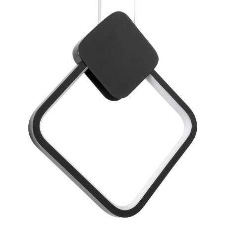 MARY  Κρεμαστό Φωτιστικό Οροφής Design LED CCT 12W 1440lm 300° AC 220-240V - Εναλλαγή Φωτισμού μέσω Διακόπτη On/Off All In One Ψυχρό 6000k+Φυσικό 4500k+Θερμό 2700k Μ20 x Π2.3 x Υ28.5cm - Μαύρο