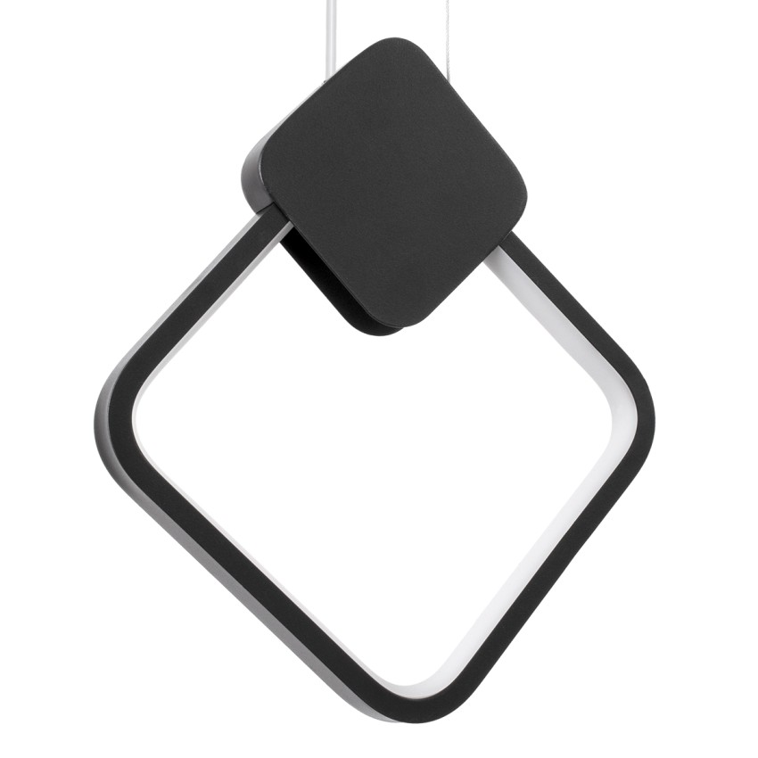 MARY  Κρεμαστό Φωτιστικό Οροφής Design LED CCT 12W 1440lm 300° AC 220-240V - Εναλλαγή Φωτισμού μέσω Διακόπτη On/Off All In One Ψυχρό 6000k+Φυσικό 4500k+Θερμό 2700k Μ20 x Π2.3 x Υ28.5cm - Μαύρο