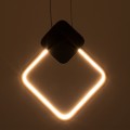 MARY  Κρεμαστό Φωτιστικό Οροφής Design LED CCT 12W 1440lm 300° AC 220-240V - Εναλλαγή Φωτισμού μέσω Διακόπτη On/Off All In One Ψυχρό 6000k+Φυσικό 4500k+Θερμό 2700k Μ20 x Π2.3 x Υ28.5cm - Μαύρο