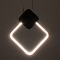 MARY  Κρεμαστό Φωτιστικό Οροφής Design LED CCT 12W 1440lm 300° AC 220-240V - Εναλλαγή Φωτισμού μέσω Διακόπτη On/Off All In One Ψυχρό 6000k+Φυσικό 4500k+Θερμό 2700k Μ20 x Π2.3 x Υ28.5cm - Μαύρο