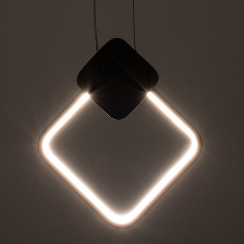 MARY  Κρεμαστό Φωτιστικό Οροφής Design LED CCT 12W 1440lm 300° AC 220-240V - Εναλλαγή Φωτισμού μέσω Διακόπτη On/Off All In One Ψυχρό 6000k+Φυσικό 4500k+Θερμό 2700k Μ20 x Π2.3 x Υ28.5cm - Μαύρο