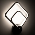 ANNA  Φωτιστικό Τοίχου - Απλίκα Design LED CCT 15W 1800lm 300° AC 220-240V - Εναλλαγή Φωτισμού μέσω Διακόπτη On/Off All In One Ψυχρό 6000k+Φυσικό 4500k+Θερμό 2700k Μ25 x Π8 x Υ30cm - Μαύρο