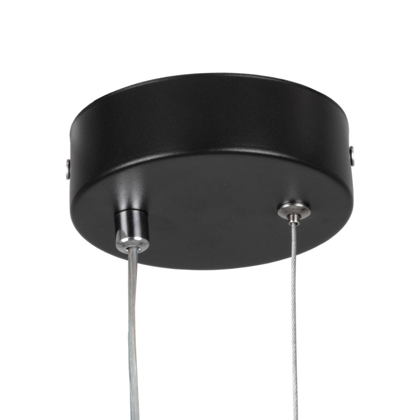 ILDI  Κρεμαστό Φωτιστικό Οροφής Design LED CCT 12W 1440lm 300° AC 220-240V - Εναλλαγή Φωτισμού μέσω Διακόπτη On/Off All In One Ψυχρό 6000k+Φυσικό 4500k+Θερμό 2700k Μ10 x Π2.3 x Υ38cm - Μαύρο