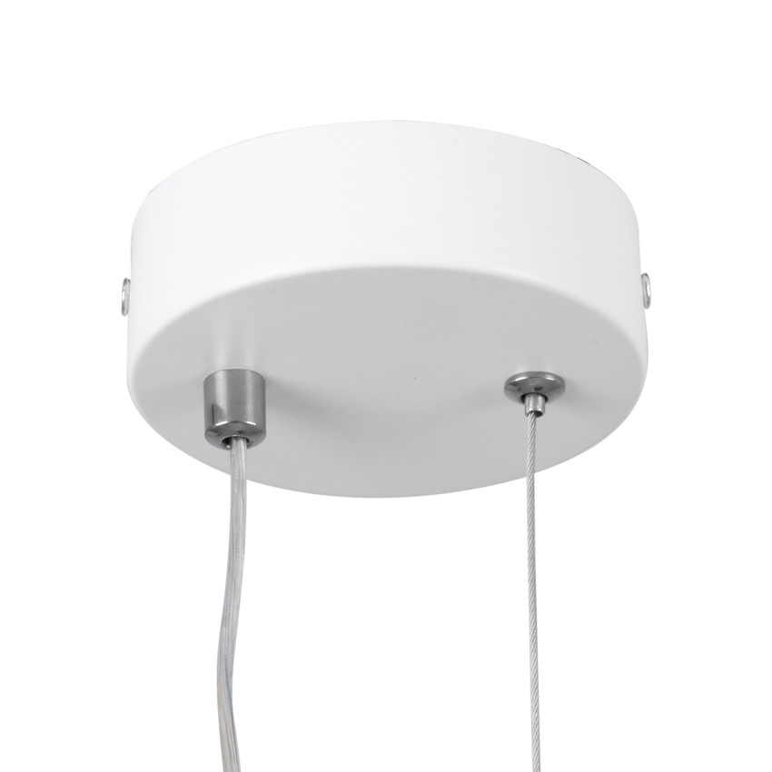 GLOBOSTAR® ILDI  Μοντέρνο Κρεμαστό Φωτιστικό Οροφής LED 12W 1440lm 300° AC 220-240V IP20 Ρυθμιζόμενο Λευκό CCT με On/Off 2700K/4500K/6000K - Lumileds SMD Chip - Λευκό Ματ - Μ10 x Π2.3 x Υ38cm