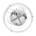 GLOBOSTAR® NEMESIS  Μοντέρνο Κρεμαστό Φωτιστικό Οροφής LED 30W 3513lm 360° AC 220-240V IP20 Ρυθμιζόμενο Λευκό CCT με Χειριστήριο από 2700K έως 6000K Dimmable - Lumileds SMD Chip - Λευκό Ματ - Μ40 x Π40 x Υ4cm