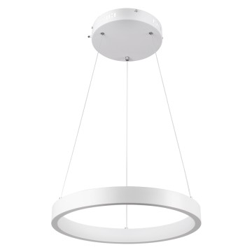 GLOBOSTAR® NEMESIS  Μοντέρνο Κρεμαστό Φωτιστικό Οροφής LED 30W 3513lm 360° AC 220-240V IP20 Ρυθμιζόμενο Λευκό CCT με Χειριστήριο από 2700K έως 6000K Dimmable - Lumileds SMD Chip - Λευκό Ματ - Μ40 x Π40 x Υ4cm