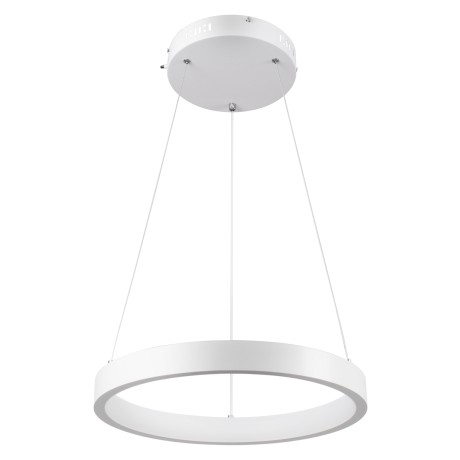 GLOBOSTAR® NEMESIS  Μοντέρνο Κρεμαστό Φωτιστικό Οροφής LED 30W 3513lm 360° AC 220-240V IP20 Ρυθμιζόμενο Λευκό CCT με Χειριστήριο από 2700K έως 6000K Dimmable - Lumileds SMD Chip - Λευκό Ματ - Μ40 x Π40 x Υ4cm