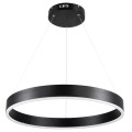 VENOM  Κρεμαστό Φωτιστικό Δαχτυλίδι-Κύκλος LED CCT 45W 5269lm 120° AC 220-240V - Εναλλαγή Φωτισμού μέσω Τηλεχειριστηρίου All In One Ψυχρό 6000K+Φυσικό 4500K+Θερμό 2700K Dimmable Φ60cm - Μαύρο