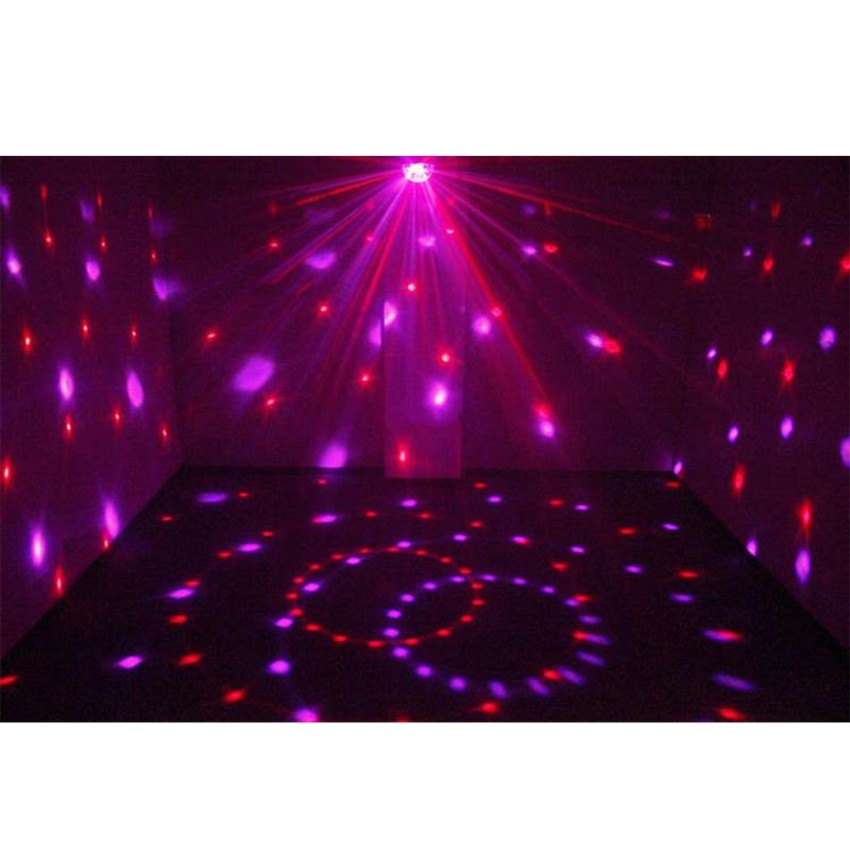 GLOBOSTAR® DISCOBALL  Disco Μπάλα Φωτορυθμικό με RF Ασύρματο Χειριστήριο LED 15W 750lm 180° AC 220-240V IP20 Πολύχρωμο RGB - Μ11 x Π8.6 x Υ13cm