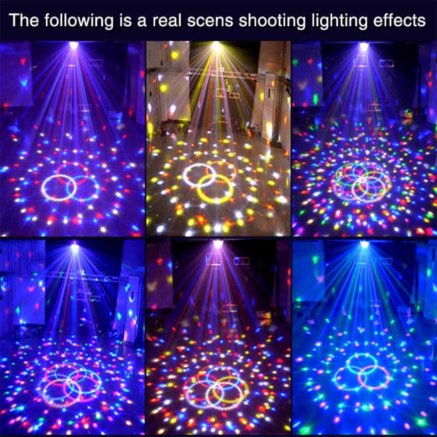 GLOBOSTAR® DISCOBALL  Disco Μπάλα Φωτορυθμικό με RF Ασύρματο Χειριστήριο LED 15W 750lm 180° AC 220-240V IP20 Πολύχρωμο RGB - Μ11 x Π8.6 x Υ13cm