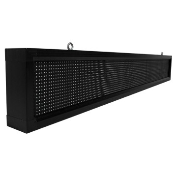 GLOBOSTAR®DISPLAY  Κυλιόμενη Ψηφιακή Επιγραφή P10 Μονής Όψης LED AC 220-240V Αδιάβροχο IP54 Ψυχρό Λευκό 6000K - WiFi Control μέσω FK APP - Αισθητήρας Θερμοκρασίας & Υγρασίας - Μ168 x Π9 x Υ24cm