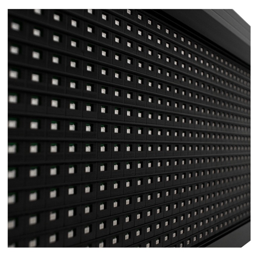 GLOBOSTAR®DISPLAY  Κυλιόμενη Ψηφιακή Επιγραφή 160x32cm P10 Μονής Όψης LED AC 220-240V Αδιάβροχο IP65 Μπλε - WiFi Control μέσω FK APP - Αισθητήρας Θερμοκρασίας & Υγρασίας - Μ168 x Π9 x Υ40cm