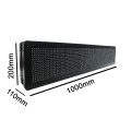 GLOBOSTAR® DISPLAY  Κυλιόμενη Ψηφιακή Επιγραφή P10 Διπλής Όψης LED AC 220-240V Αδιάβροχο IP65 RGB - WiFi Control μέσω FK APP - Αισθητήρας Θερμοκρασίας & Υγρασίας - Μ104 x Π12 x Υ20cm