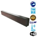 GLOBOSTAR® DISPLAY  Κυλιόμενη Ψηφιακή Επιγραφή Διπλής Όψης 160x16cm P10 160x16 Pixel LED 250W AC 220-240V Αδιάβροχο IP65 Κόκκινο - WiFi Control μέσω FK APP - Αισθητήρας Θερμοκρασίας & Υγρασίας - Μ168 x Π12 x Υ24cm