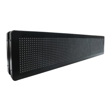 GLOBOSTAR® DISPLAY  Κυλιόμενη Ψηφιακή Επιγραφή P10 Διπλής Όψης LED AC 220-240V Αδιάβροχο IP65 RGB - WiFi Control μέσω FK APP - Αισθητήρας Θερμοκρασίας & Υγρασίας - Μ104 x Π12 x Υ20cm