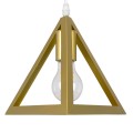 TRIANGLE  Μοντέρνο Κρεμαστό Φωτιστικό Ράγα Πολύφωτο 5 x E27 IP20 Χρυσό Μέταλλο - Μ170 x Π22 x Y130cm
