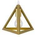 TRIANGLE  Μοντέρνο Κρεμαστό Φωτιστικό Ράγα Πολύφωτο 5 x E27 IP20 Χρυσό Μέταλλο - Μ170 x Π22 x Y130cm