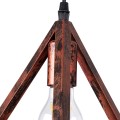 TRIANGLE  Μοντέρνο Κρεμαστό Φωτιστικό Ράγα Δίφωτο 2 x E27 IP20 Χάλκινο Μέταλλο - Μ60 x Π22 x Y130cm