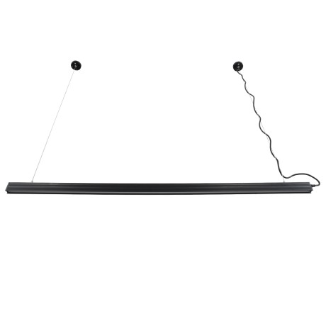 MARKET 61021-P Γραμμικό Κρεμαστό Φωτιστικό Linear LED 18W 2200lm 60° AC 220-240V Μ120 x Π2 x Υ4cm Φυσικό Λευκό 4500K - Μαύρο