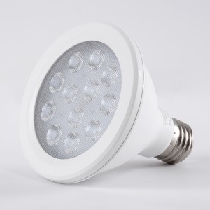 Λάμπα LED E27 PAR30 Σποτ 12W 1200lm 36° AC 220-240V IP20 Φ9.5 x Υ9.5cm Ψυχρό Λευκό 6000K