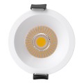 MICRO-B  Χωνευτό LED Spot Downlight TrimLess Φ6cm 7W 910lm 38° AC 220-240V IP20 Φ6 x Υ7.8cm - Στρόγγυλο - Λευκό - Φυσικό Λευκό 4500K - Bridgelux COB