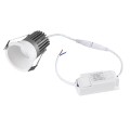MICRO-B  Χωνευτό LED Spot Downlight TrimLess Φ6cm 7W 910lm 38° AC 220-240V IP20 Φ6 x Υ7.8cm - Στρόγγυλο - Λευκό - Φυσικό Λευκό 4500K - Bridgelux COB