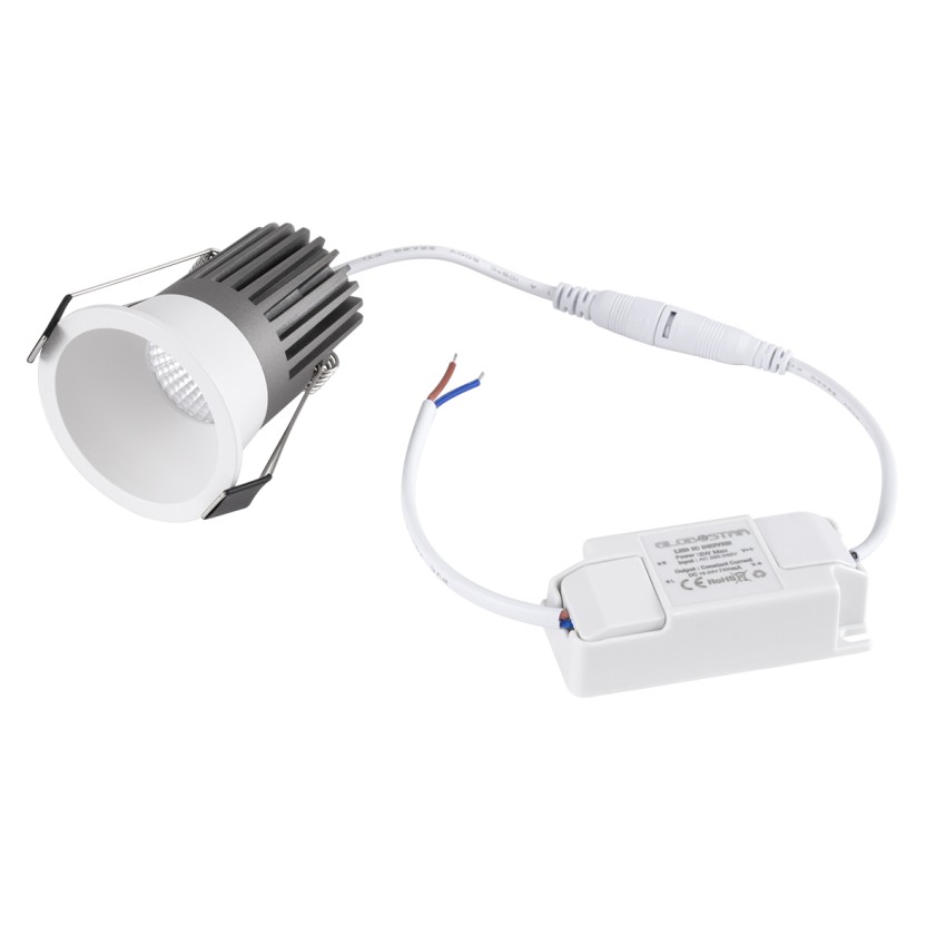 MICRO-B  Χωνευτό LED Spot Downlight TrimLess Φ6cm 7W 875lm 38° AC 220-240V IP20 Φ6 x Υ7.8cm - Στρόγγυλο - Λευκό - Θερμό Λευκό 2700K - Bridgelux COB