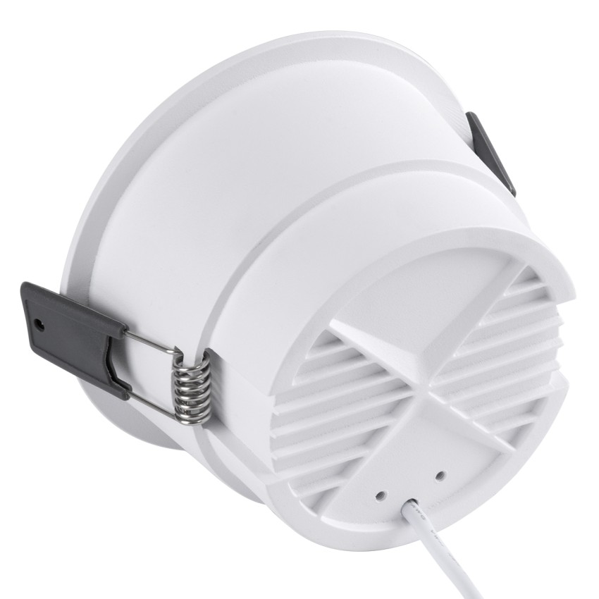 PLUTO-B  Χωνευτό LED Spot Downlight TrimLess Φ10.4cm 15W 1950lm 38° AC 220-240V IP20 Φ10.4 x Υ6.5cm - Στρόγγυλο - Λευκό & Anti-Glare HoneyComb - Φυσικό Λευκό 4500K - Bridgelux COB