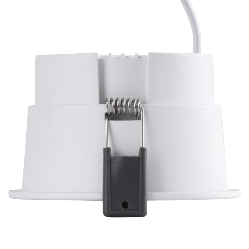 PLUTO-B  Χωνευτό LED Spot Downlight TrimLess Φ10.4cm 15W 1950lm 38° AC 220-240V IP20 Φ10.4 x Υ6.5cm - Στρόγγυλο - Λευκό & Anti-Glare HoneyComb - Φυσικό Λευκό 4500K - Bridgelux COB