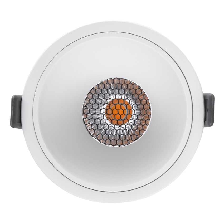 PLUTO-B  Χωνευτό LED Spot Downlight TrimLess Φ10.4cm 15W 1875lm 38° AC 220-240V IP20 Φ10.4 x Υ6.5cm - Στρόγγυλο - Λευκό & Anti-Glare HoneyComb - Θερμό Λευκό 2700K - Bridgelux COB