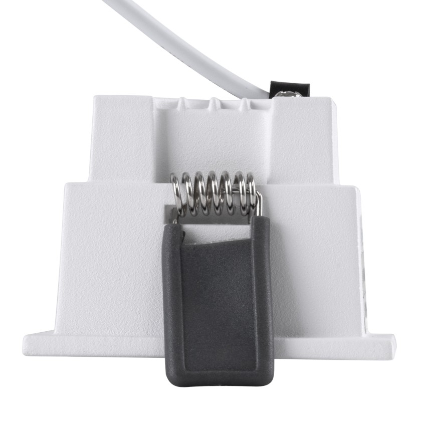 PLUTO-S  Χωνευτό LED Spot Downlight TrimLess Μ6.4xΠ6.4cm 7W 910lm 38° AC 220-240V IP20 Μ6.4 x Π6.4 x Υ4.9cm - Τετράγωνο - Λευκό & Anti-Glare HoneyComb - Φυσικό Λευκό 4500K - Bridgelux COB