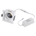 PLUTO-M  Χωνευτό LED Spot Downlight TrimLess Μ8.4xΠ8.4cm 10W 1300lm 38° AC 220-240V IP20 Μ8.4 x Π8.4 x Υ5.9cm - Τετράγωνο - Λευκό & Anti-Glare HoneyComb - Φυσικό Λευκό 4500K - Bridgelux COB