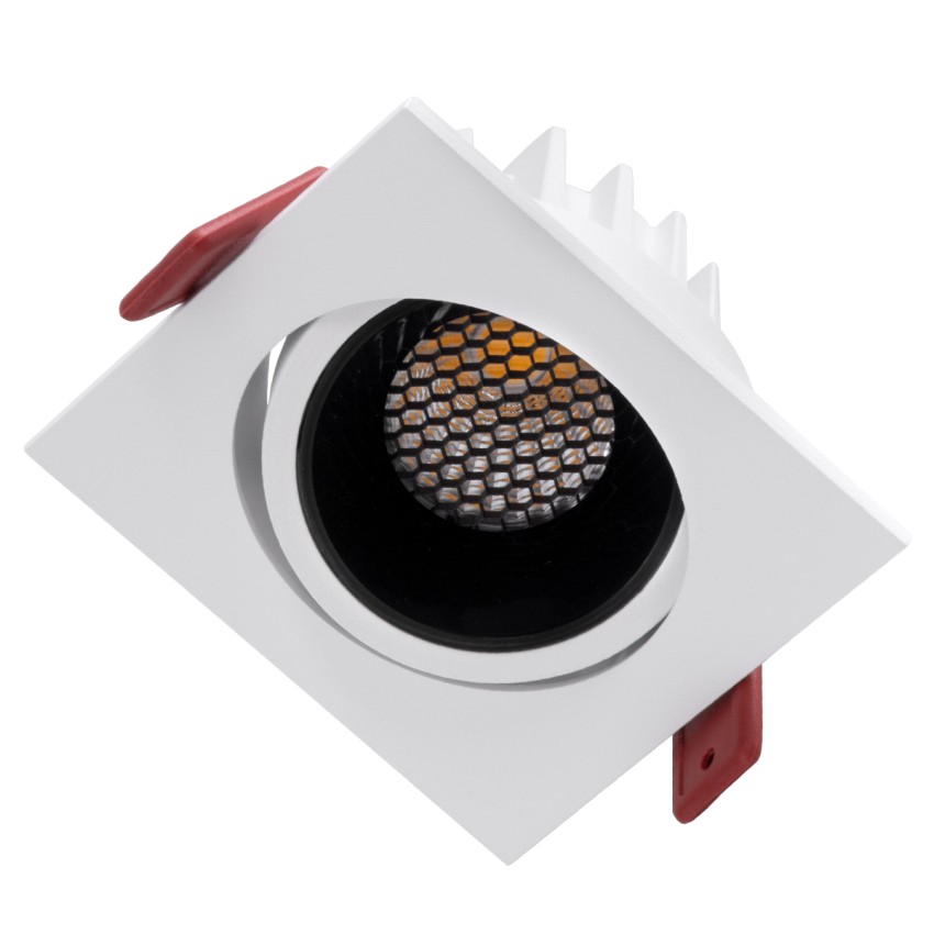 LEO-SQ Χωνευτό LED Spot Downlight TrimLess Μ8.5xΠ8.5cm 10W 1300lm 38° AC 220-240V IP20 Μ8.5 x Π8.5 x Υ6.6cm - Τετράγωνο - Κινούμενο - Λευκό με Μαύρο Κάτοπτρο & Anti-Glare HoneyComb - Φυσικό Λευκό 4500K - Bridgelux COB LEO-SQ Χωνευτό LED Spot Downlight TrimLess Μ8.5xΠ8.5cm 10W 1300lm 38° AC 220-240V IP20 Μ8.5 x Π8.5 x Υ6.6cm - Τετράγωνο - Κινούμενο - Λευκό με Μαύρο Κάτοπτρο & Anti-Glare HoneyComb - Φυσικό Λευκό 4500K - Bridgelux COB