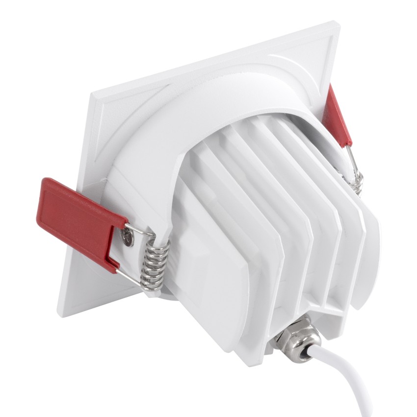 LEO-SQ Χωνευτό LED Spot Downlight TrimLess Μ8.5xΠ8.5cm 10W 1250lm 38° AC 220-240V IP20 Μ8.5 x Π8.5 x Υ6.6cm - Τετράγωνο - Κινούμενο - Λευκό με Μαύρο Κάτοπτρο & Anti-Glare HoneyComb - Θερμό Λευκό 2700K - Bridgelux COB LEO-SQ Χωνευτό LED Spot Downlight TrimLess Μ8.5xΠ8.5cm 10W 1250lm 38° AC 220-240V IP20 Μ8.5 x Π8.5 x Υ6.6cm - Τετράγωνο - Κινούμενο - Λευκό με Μαύρο Κάτοπτρο & Anti-Glare HoneyComb - Θερμό Λευκό 2700K - Bridgelux COB