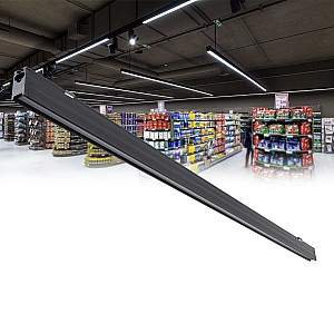 MARKET -S Γραμμικό Φωτιστικό Οροφής Linear LED 18W 2170lm 60° AC 220-240V Μ120 x Π2 x Υ4cm Θερμό Λευκό 2700K - Μαύρο