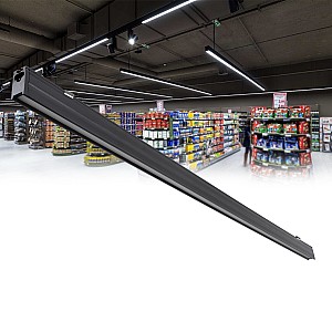 OFFICE -S Γραμμικό Φωτιστικό Οροφής Linear LED 18W 2170lm 120° AC 220-240V Μ120 x Π2 x Υ4cm Θερμό Λευκό 2700K - Μαύρο