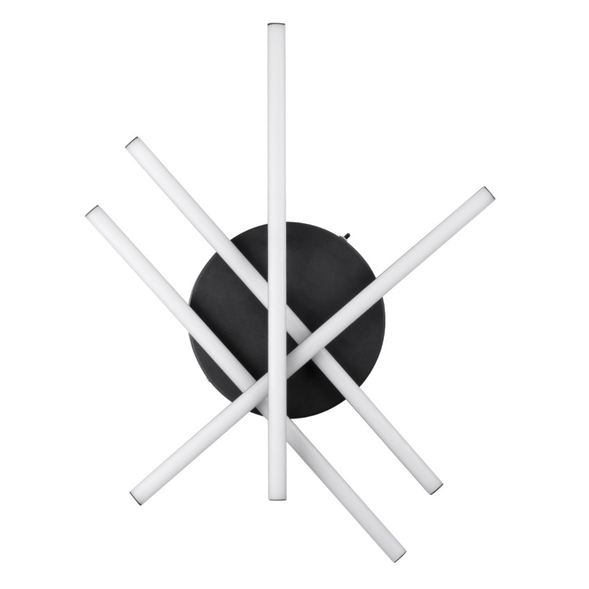 GLOBOSTAR® DRACO  Μοντέρνο Φωτιστικό Οροφής LED 60W 7380lm 120° AC 220-240V IP20 Ρυθμιζόμενο Λευκό CCT με Χειριστήριο από 2700K έως 6000K Dimmable - Lumileds SMD Chip - Μαύρο Ματ - Μ60 x Π60 x Υ11cm