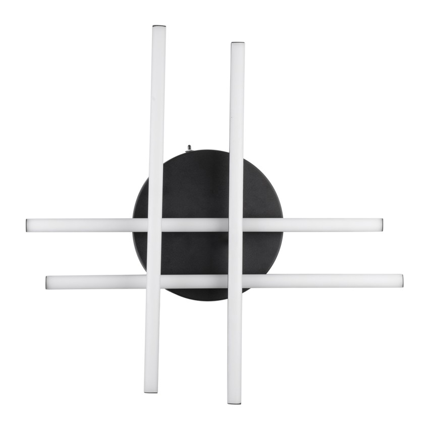GLOBOSTAR® DRACO  Μοντέρνο Φωτιστικό Οροφής LED 60W 7380lm 120° AC 220-240V IP20 Ρυθμιζόμενο Λευκό CCT με Χειριστήριο από 2700K έως 6000K Dimmable - Lumileds SMD Chip - Μαύρο Ματ - Μ60 x Π60 x Υ11cm