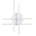 GLOBOSTAR® DRACO  Μοντέρνο Φωτιστικό Οροφής LED 60W 7380lm 120° AC 220-240V IP20 Ρυθμιζόμενο Λευκό CCT με Χειριστήριο από 2700K έως 6000K Dimmable - Lumileds SMD Chip - Λευκό Ματ - Μ60 x Π60 x Υ11cm