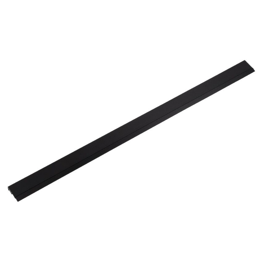 GLOBOSTAR® ALP-STEP-GRIP STAIR  Επιφανειακό Προφίλ Αλουμινίου Ειδικό για Φωτισμό Σκαλοπατιού με Λευκό Γαλακτερό Πατητό Κάλυμμα για Ταινίες LED IP20 - Μαύρο & Λευκό - Μ200 x Π6 x Υ2.1cm