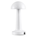 COCO  Μοντέρνο Επιτραπέζιο Φωτιστικό Πορτατίφ LED 1.5W 105lm 120° DC 5V Επαναφορτιζόμενο με Μπαταρία 1800mAh - Διακόπτη Αφής με 3 Εντάσεις Φωτισμού Θερμό Λευκό 2700K Dimmable - Φ10 x 22cm - Λευκό