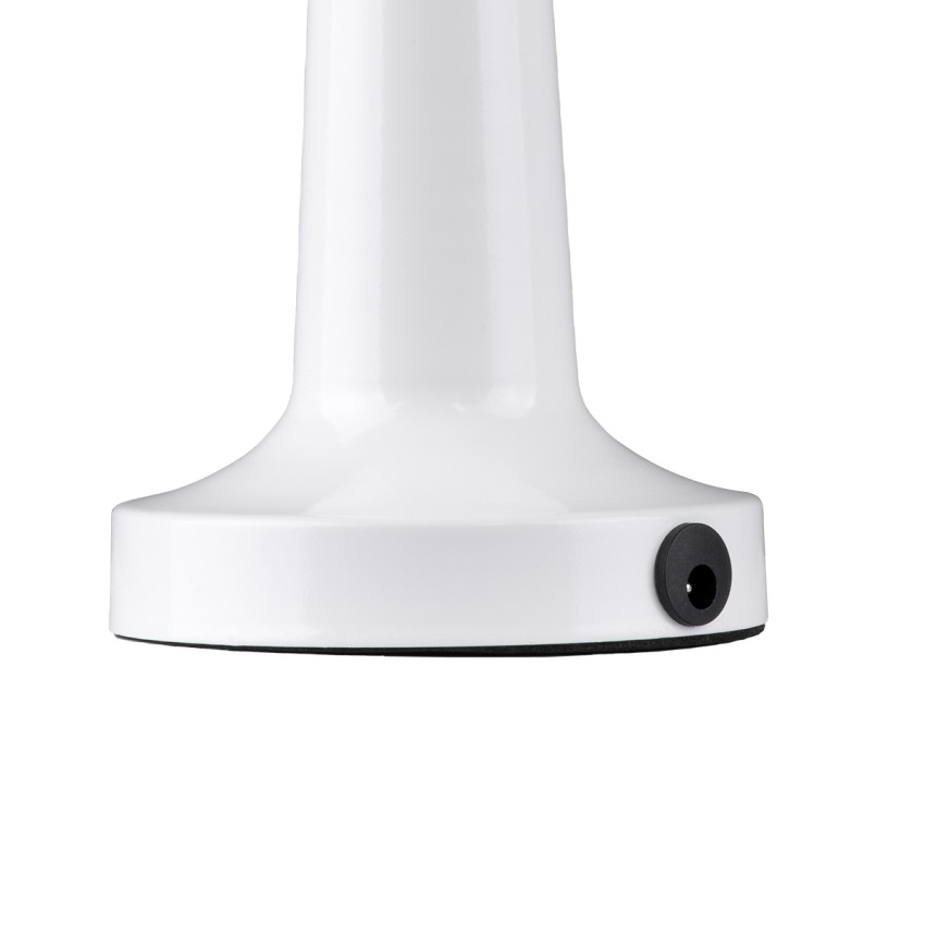 MOLLY  Μοντέρνο Επιτραπέζιο Φωτιστικό Πορτατίφ LED 1.5W 105lm 120° DC 5V Επαναφορτιζόμενο με Μπαταρία Li-ion 1800mAh - Διακόπτη Αφής με 3 Εντάσεις Φωτισμού Θερμό Λευκό 2700K Dimmable - Φ10 x 23cm - Λευκό