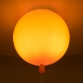 GLOBOSTAR® BALLOON  Παιδικό Φωτιστικό Οροφής με Ντουί 1 x E27 AC 220-240V IP20 - Πορτοκαλί - Μ30 x Π30 x Υ33cm