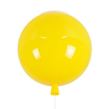 GLOBOSTAR® BALLOON  Παιδικό Φωτιστικό Οροφής με Ντουί 1 x E27 AC 220-240V IP20 - Κίτρινο - Μ30 x Π30 x Υ33cm